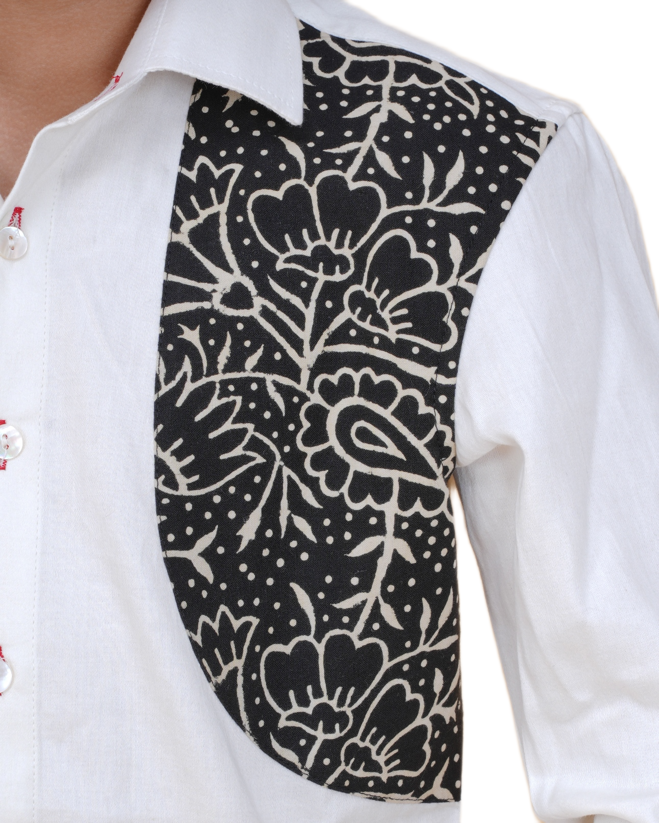 New Age Clothing Boys' White Cotton Shirt – Breathable Fabric & Trendy Print