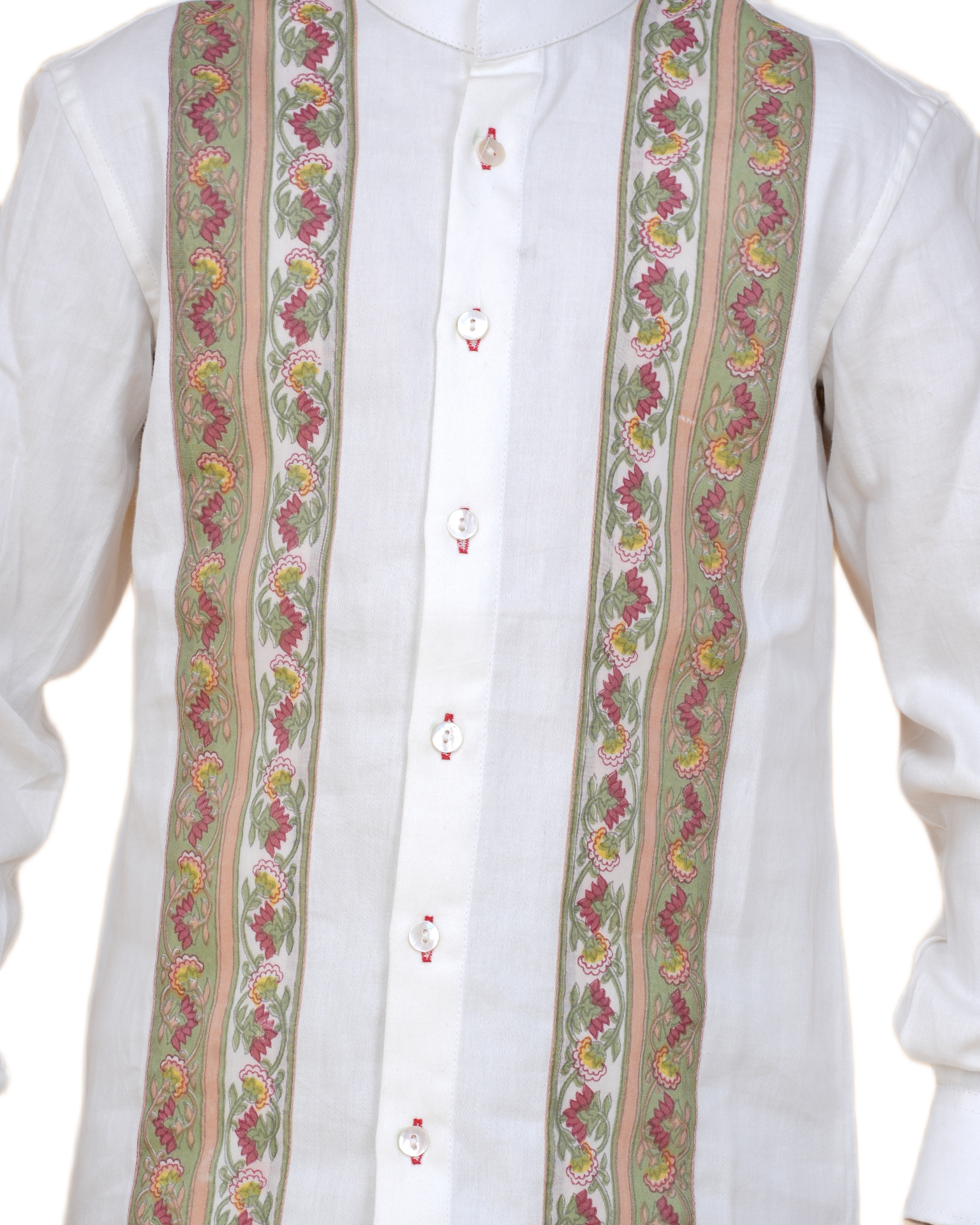 Premium Cotton Boys' White Shirt with Cool Printed Patch – Casual & Smart Wear