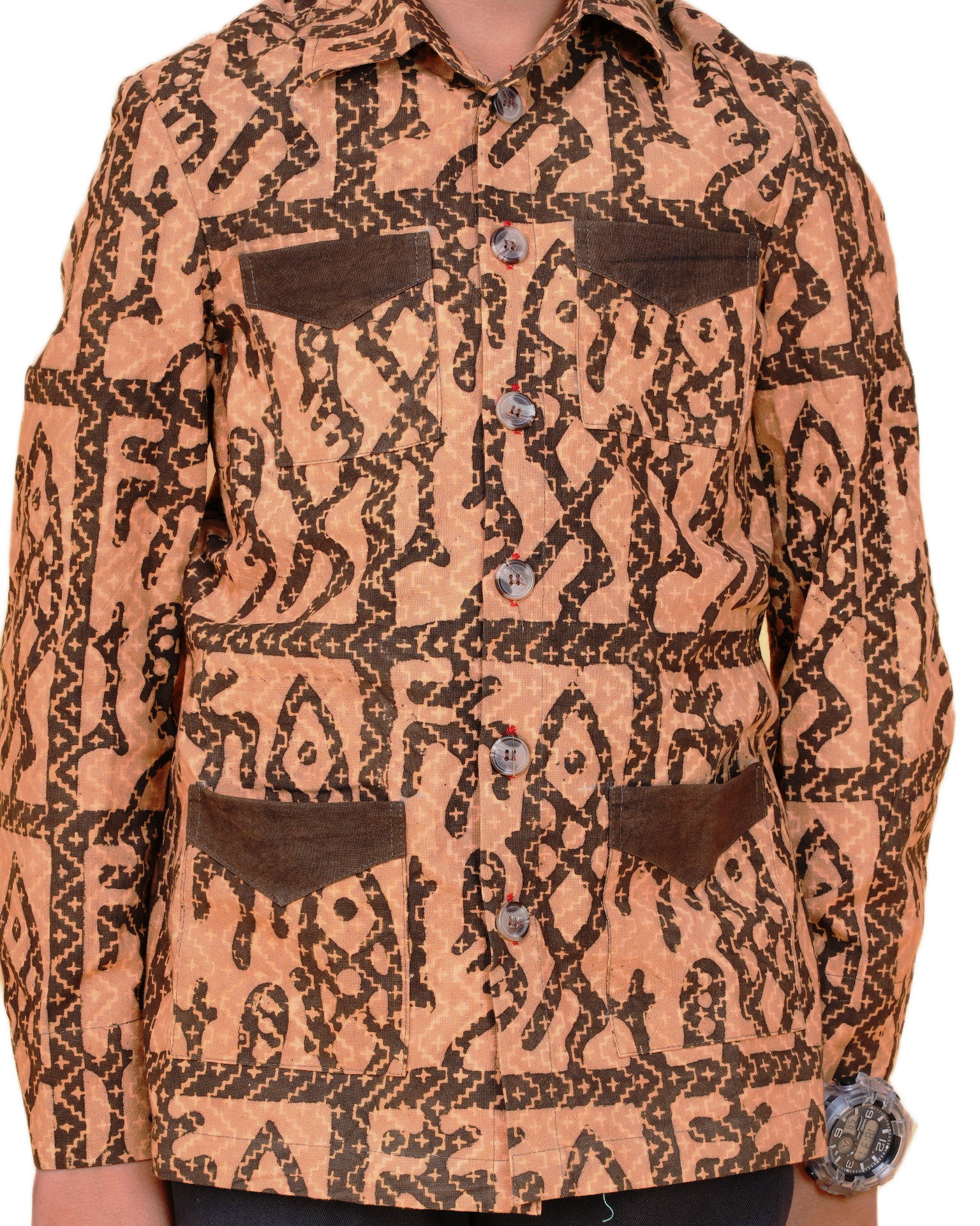 Cotton Printed Bush Coat for Boys – Heritage Wear Eco-Friendly & Handcrafted