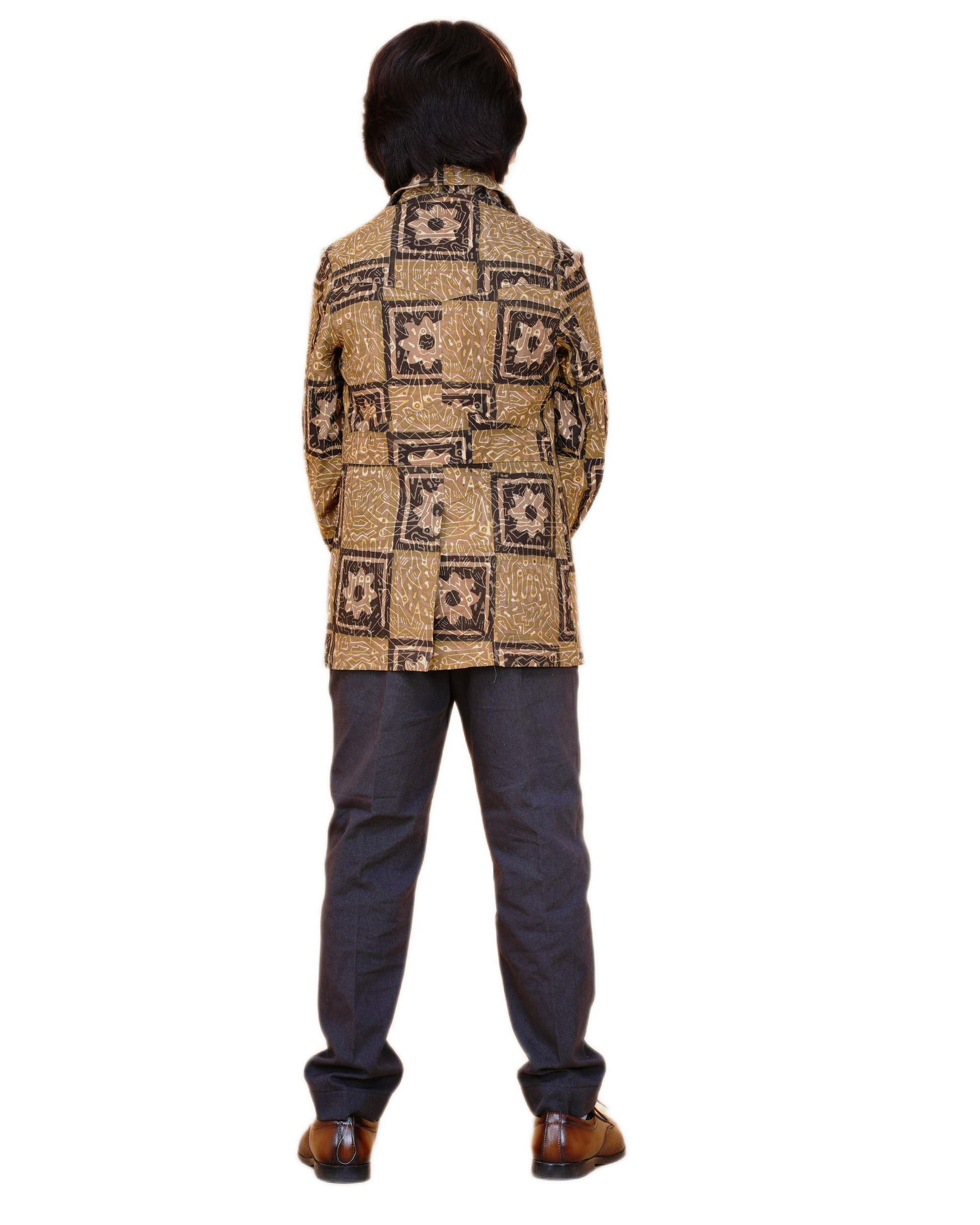 Heritage Printed Bush Coat for Boys – Traditional Rajasthan Style Eco-Friendly & Handcrafted